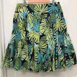 Apt 9 Tropical Cotton Skirt w/lining